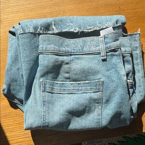 Favorite Daughter Light Blue Cropped Jeans